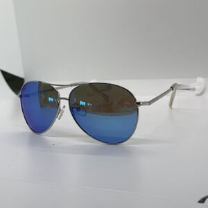 COLE HAAN CH 7032 (400) BLUE FLASH 61-11-135 POLARIZED BIG AVIATOR SUNGLASSES